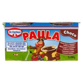 Dr. Oetker Paula csokoládéízű puding vaníliaízű foltokkal 2 x 100 g
