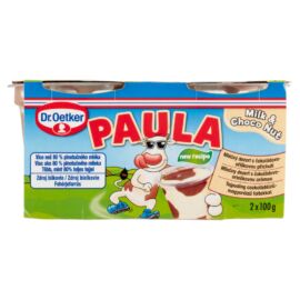 Dr. Oetker Paula tejpuding csokoládéízű-mogyoróízű foltokkal 2 x 100 g