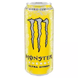 Monster Energy Ultra Citron szénsavas energiaital édesítőszerekkel 500 ml