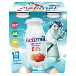 Danone Actimel Kids zsírszegény, élőflórás, eper-banánízű joghurtital 4 x 100 g (400 g)