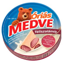 Medve téliszalámis kenhető, félzsíros ömlesztett sajt 6 db 200 g
