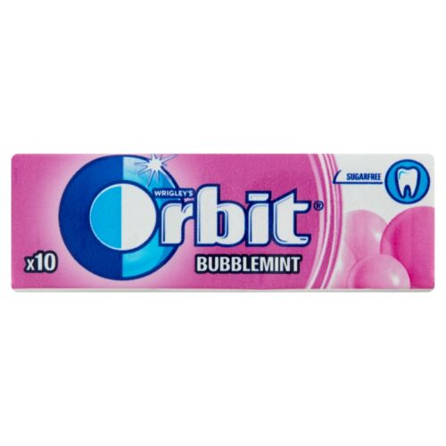 Orbit Bubblemint gyümölcs- és mentaízű rágógumi 14 g