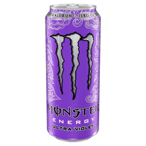 Monster Energy Ultra Violet szénsavas energiaital koffeinnel és édesítőszerekkel 500 ml