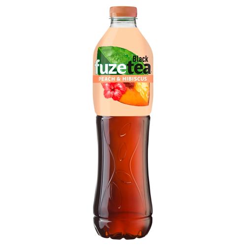 FUZETEA szénsavmentes őszibarack és hibiszkusz ízű üdítőital cukorral és édesítőszerrel 1,5 l