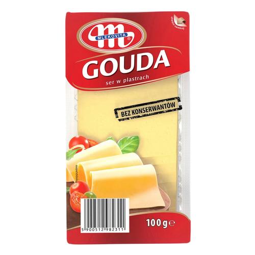MLEKOVITA GOUDA SZELETELT SAJT 100GR