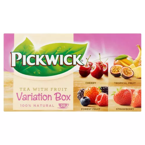 Pickwick Variációk gyümölcsízű fekete teák gyümölcsdarabokkal 20 filter 30 g