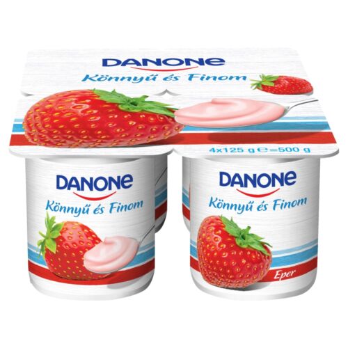 Danone eperízű, élőflórás, zsírszegény joghurt 4 x 125 g