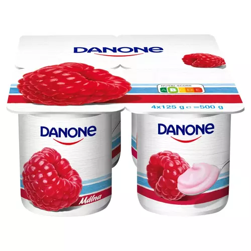 Danone málnaízű, élőflórás, zsírszegény joghurt 4 x 125 g