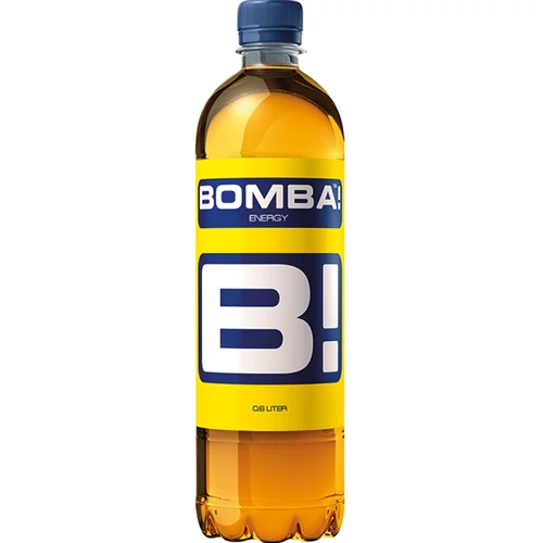 BOMBA! magas koffeintartalmú, szénsavas, tutti-frutti ízű ital cukorral és édesítőszerrel 600 ml