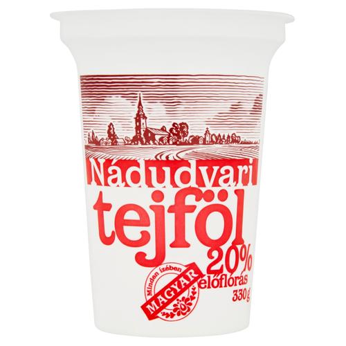 Nádudvari élőflórás tejföl 20% 330 g