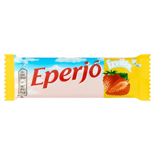 Ízvilág Eperjó tejcsokoládéval bevont szelet eperízű töltelékkel és joghurtízű töltelékkel 25 g