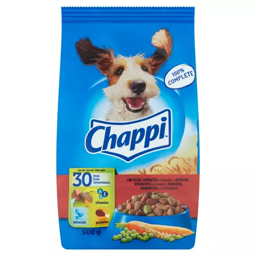 CHAPPI SZARAZ 500G MARHA+BAROMFI