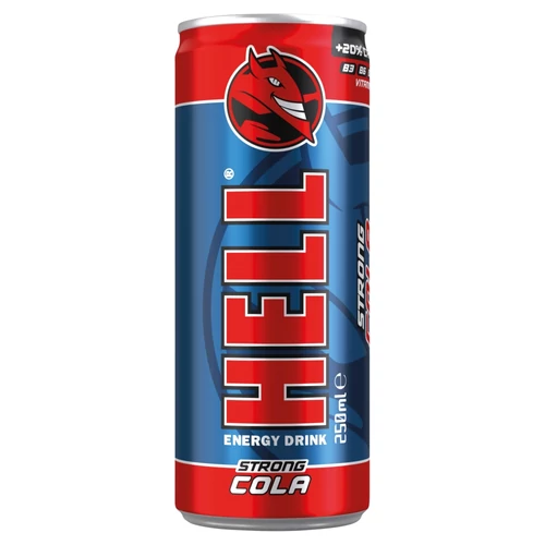HELL STRONG Cola szénsavas energiaital 250 ml