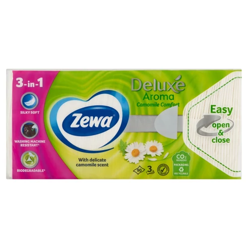 ZEWA DELUXE 90DB 3RTG KAMILLA PAPIR ZSEBKENDO