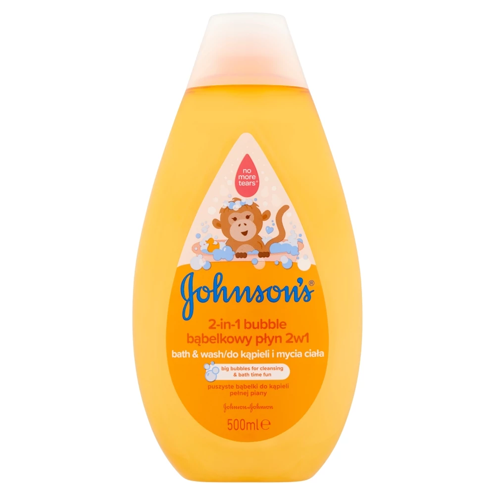 JOHNSON'S® 2 az 1-ben buborékos fürdető és tusfürdő gyermekeknek 500 ml