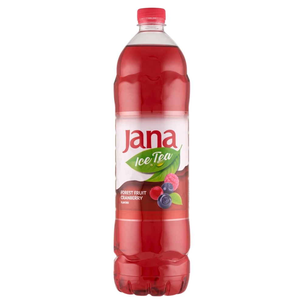 Jana Ice Tea szénsavmentes erdei gyümölcs-áfonya ízű, és vegyes gyümölcs ízesítésű üdítőital 1,5 l