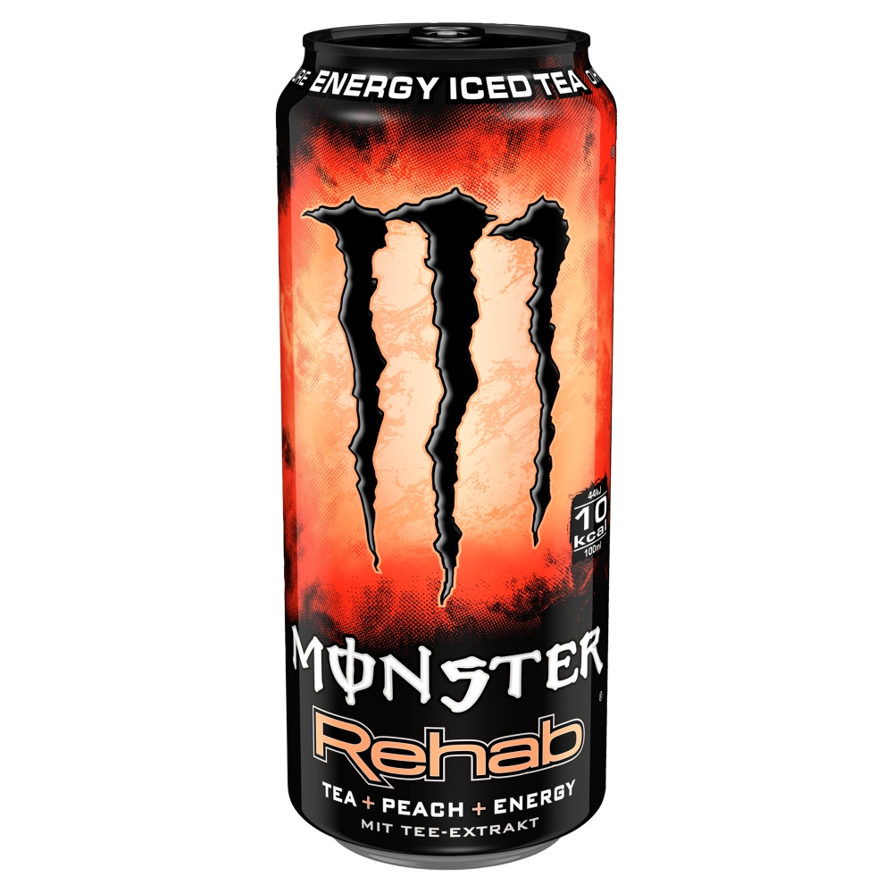 Monster Energy Rehab Iced Tea szénsavmentes hipotóniás energiaital cukorral, édesítőszerekkel 500 ml