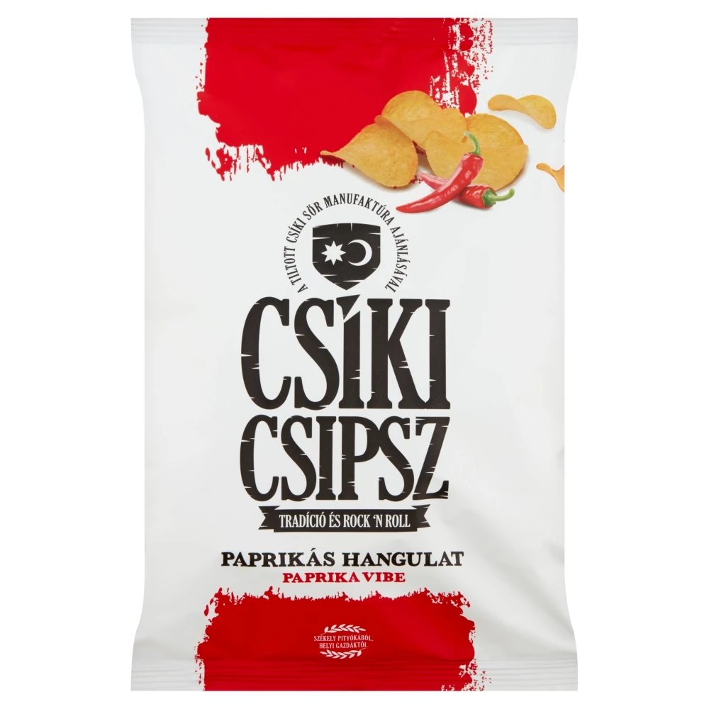 Csíki Csipsz Paprikás Hangulat paprikás ízesítésű burgonyacsipsz 70 g