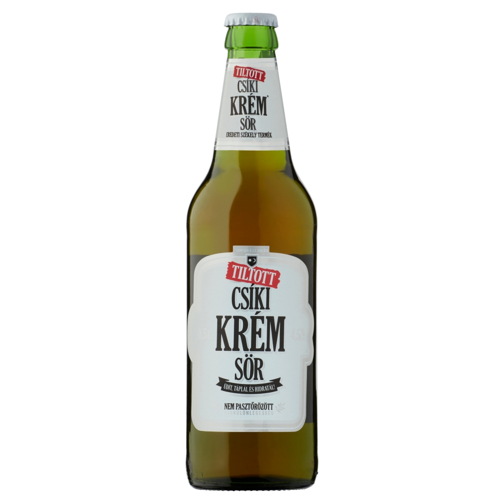 Tiltott Csíki Krém Sör kézműves világos sör 4,5% 0,5 l