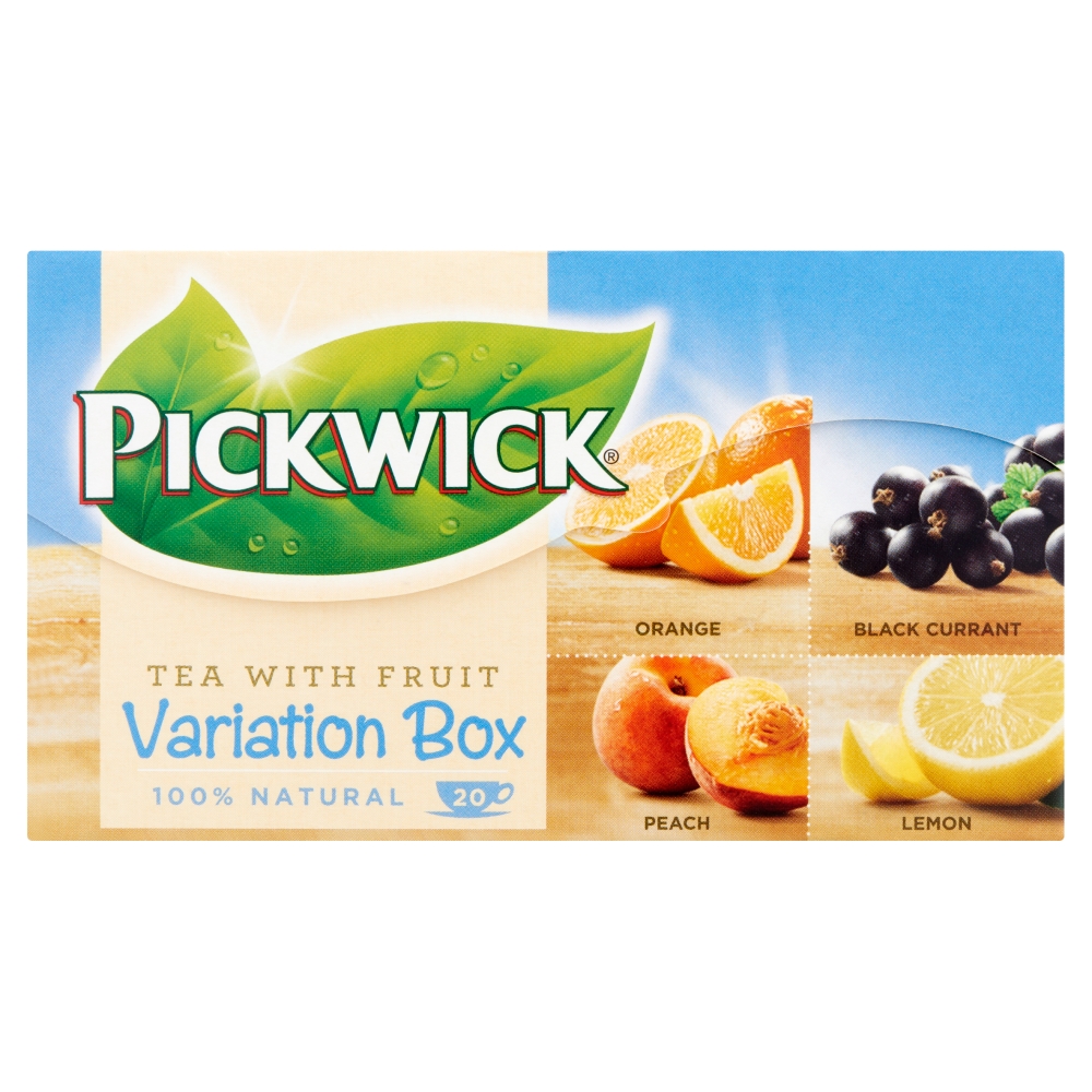 Pickwick Variációk gyümölcsízű fekete teák gyümölcsdarabokkal 20 filter 30 g