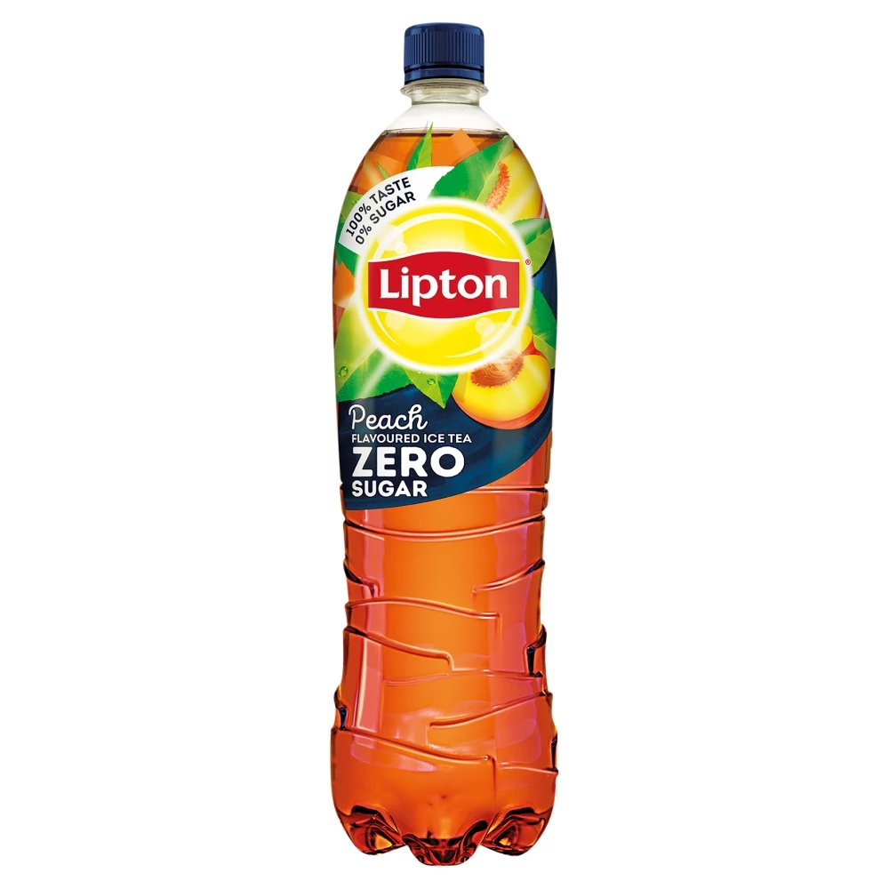 Lipton Ice Tea Zero energiamentes, őszibarack ízű üdítőital feketetea-kivonattal 1,5 l