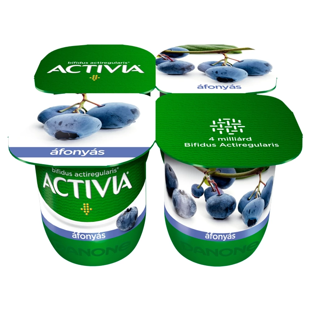 Danone Activia élőflórás áfonyás joghurt 4 x 125 g (500 g)