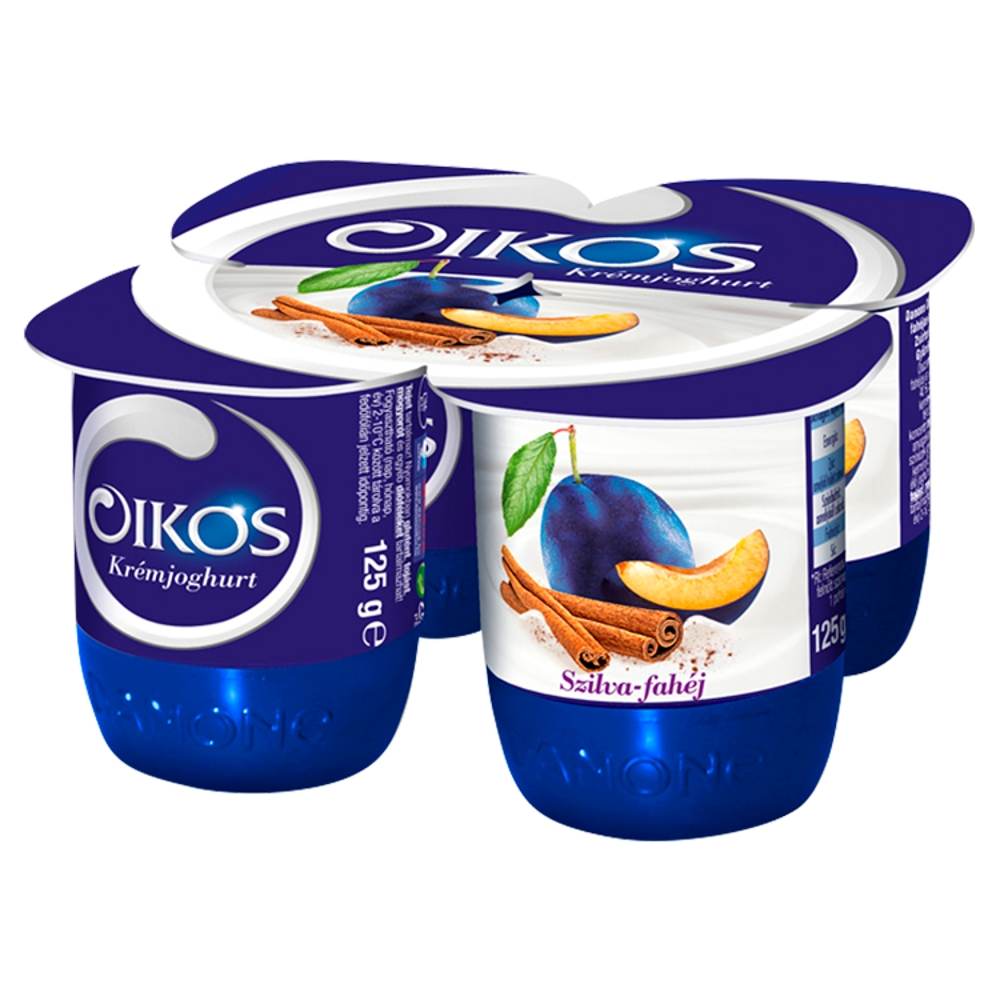 DANONE OIKOS SZILVA FAHEJ 4*125GR KREMJOGHURT