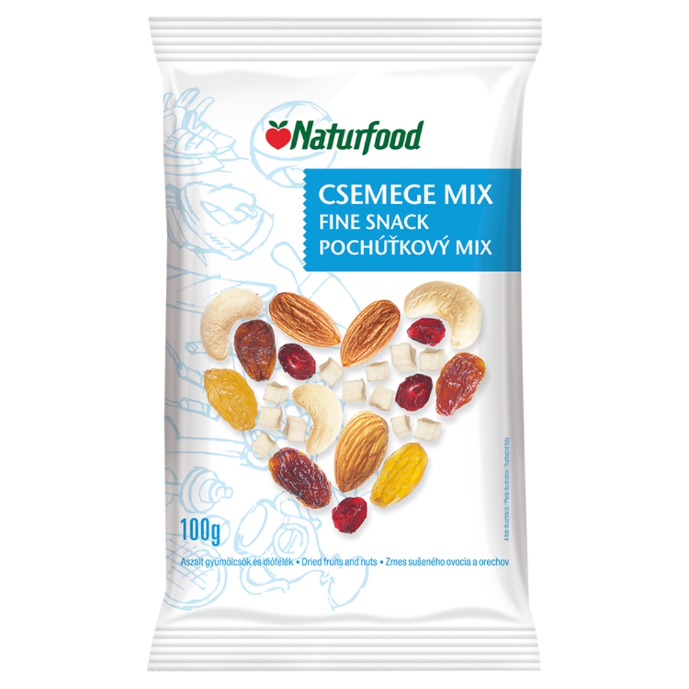 Naturfood Csemege Mix aszalt gyümölcsök és diófélék 100 g