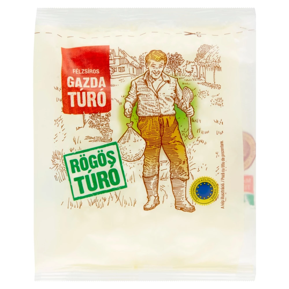Gazda félzsíros rögös túró 250 g