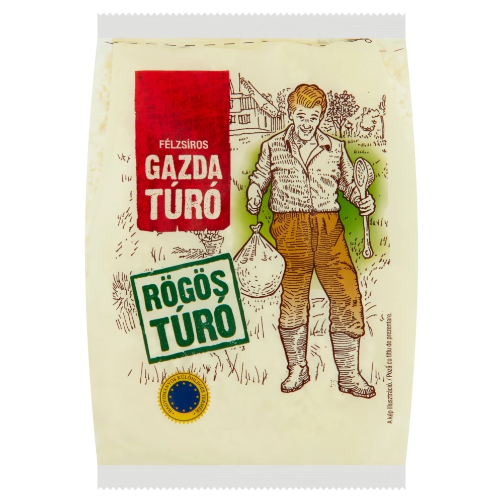 Gazda félzsíros rögös túró 450 g