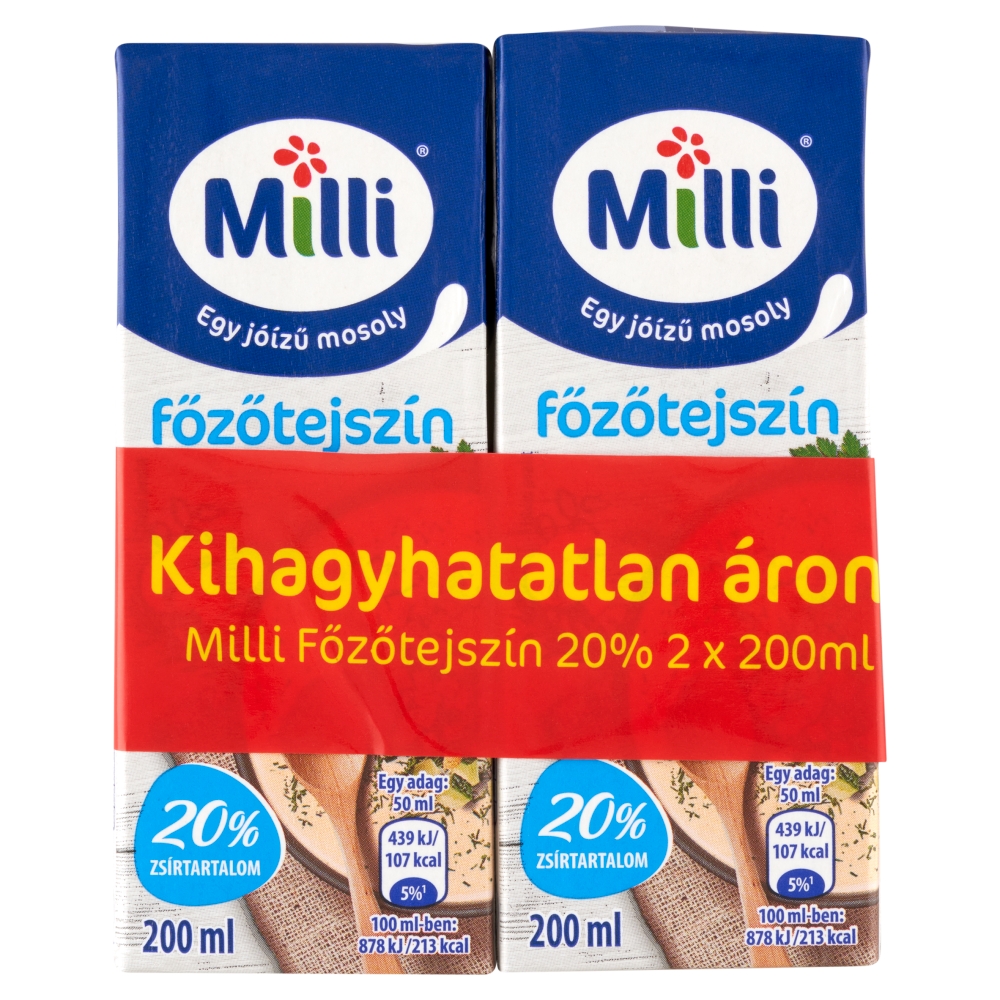 Milli Perfecto UHT főzőtejszín 20% 2 x 200 ml