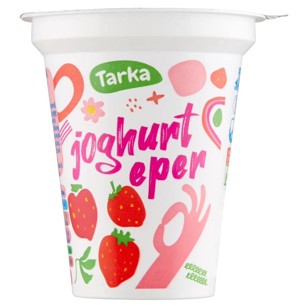 Tarka zsírszegény eperízű élőflórás joghurt 125 g