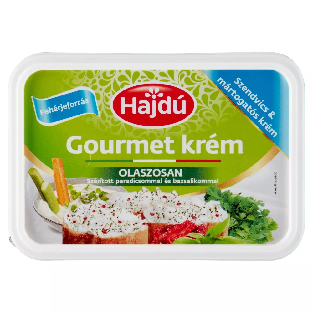 Hajdú gourmet krém olaszosan szárított paradicsommal és bazsalikommal 180 g