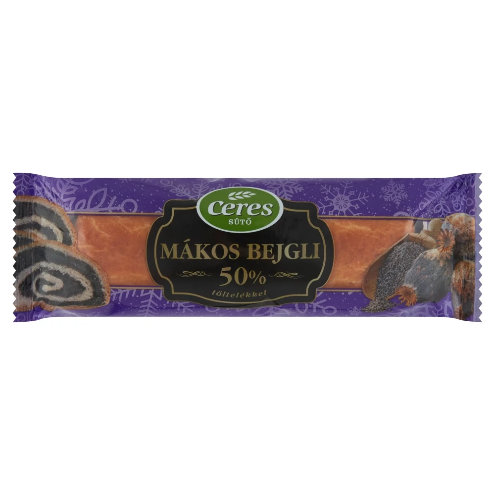 Ceres Sütő mákos bejgli 50% töltelékkel 400 g