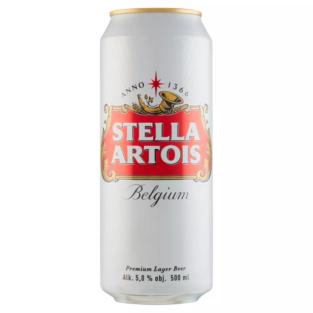 Stella Artois minőségi világos sör 5% 0,5 l