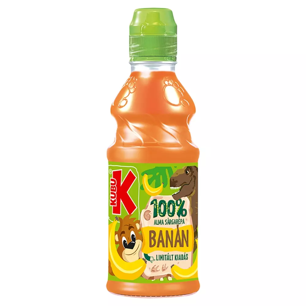 Kubu 100% alma-sárgarépa-banán és zöldséglé 300 ml