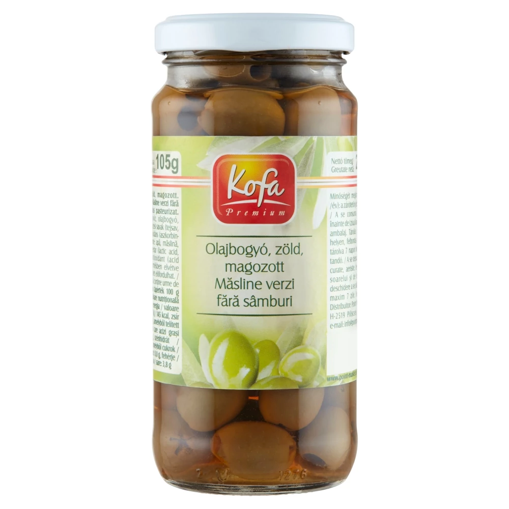 Kofa Premium magozott zöld olajbogyó 230 g