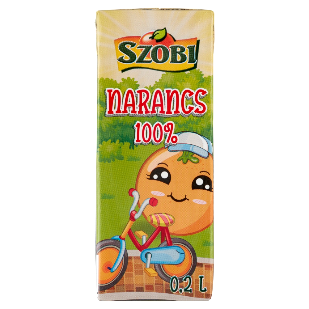 Szobi rostos narancslé 100% 0,2 l