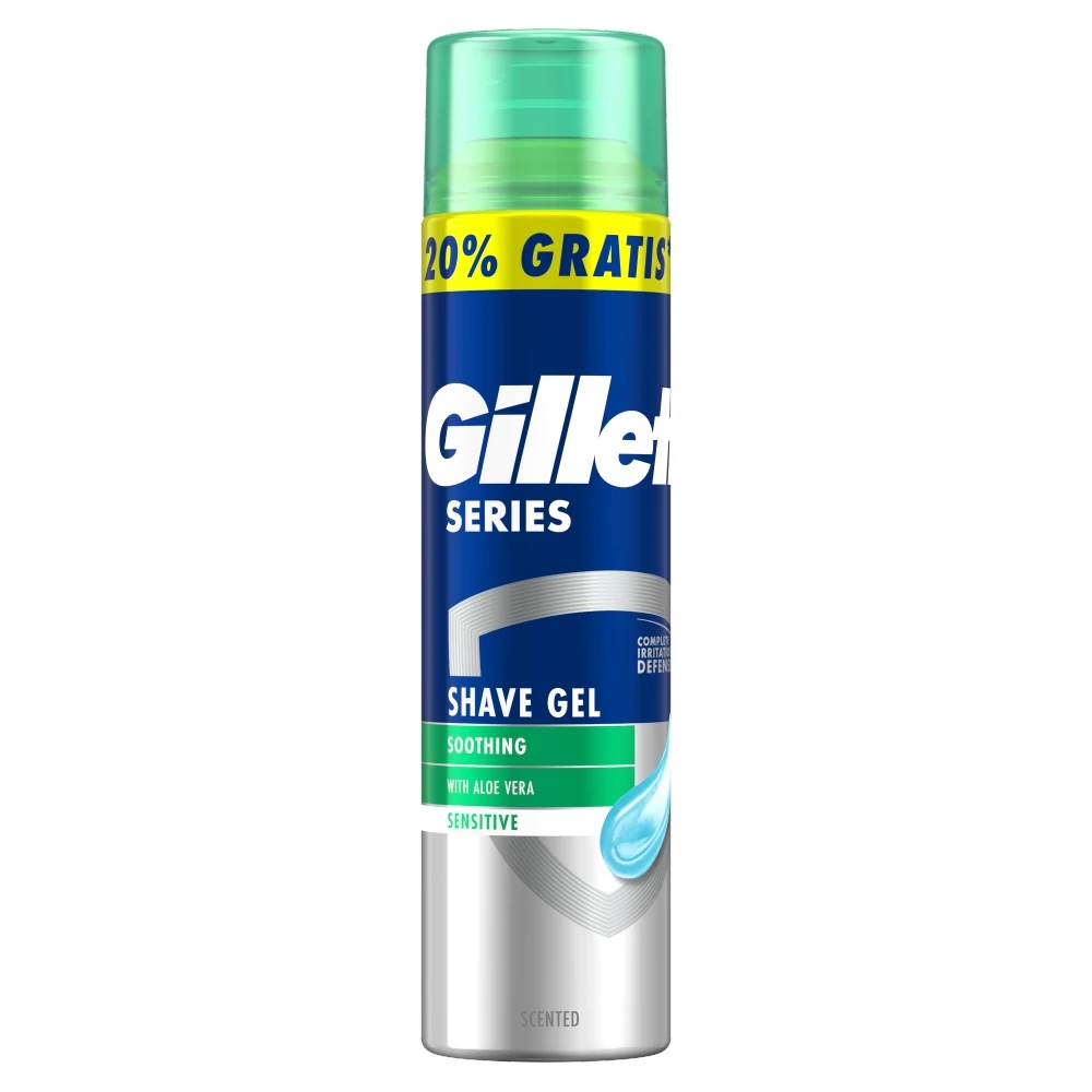 Gillette Series Nyugtató Hatású Borotvazselé Aloe Verával, 240ml