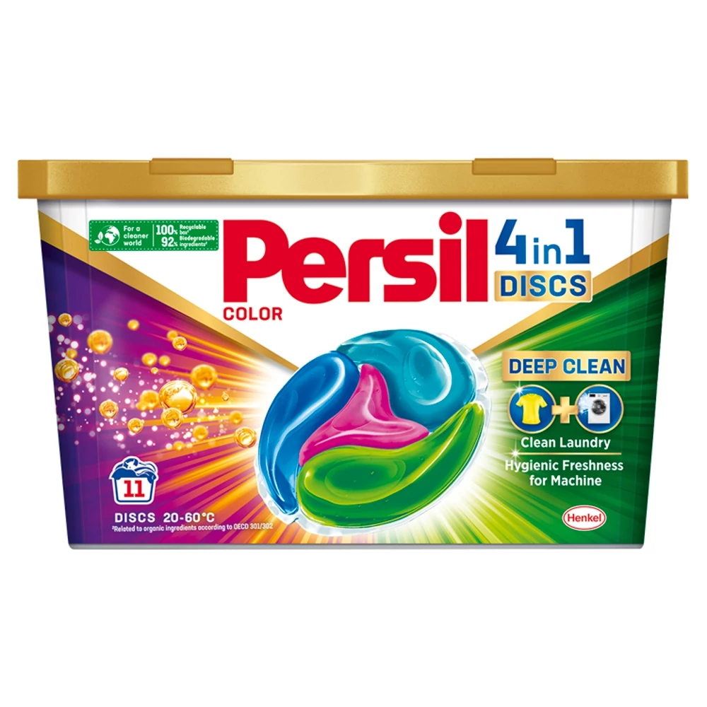 Persil Discs Color mosószer koncentrátum gépi mosáshoz színes ruhadarabokhoz 11 mosás 275 g