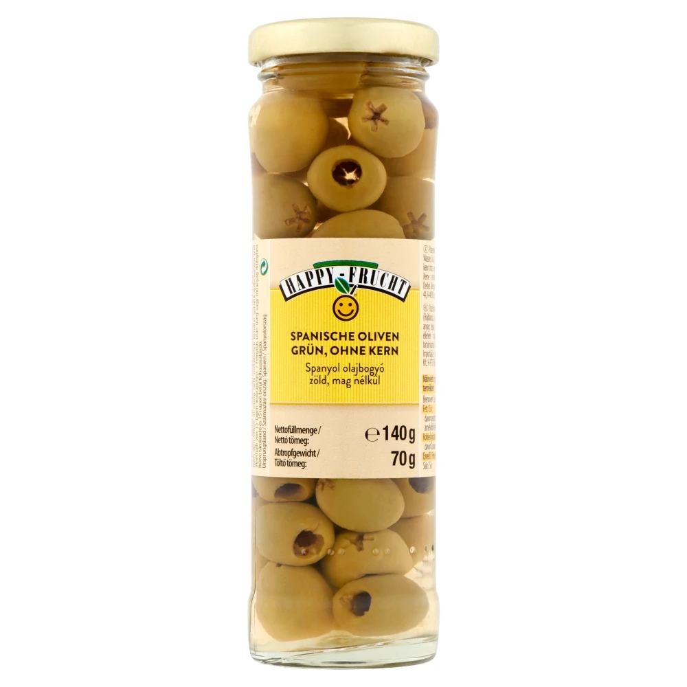 Happy Frucht zöld spanyol olajbogyó mag nélkül 140 g